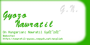 gyozo nawratil business card